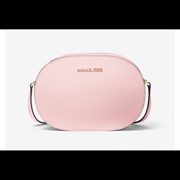 NWT Michael Kors leather oval crossbody, blush pink, new, in original wrapping! - Picture 2 of 6